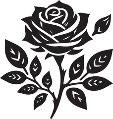A Rose Vector Art Illustration EPS File

