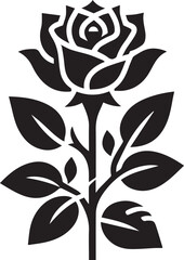 Beautiful Black Rose Vector Silhouette Art This Is An Editable And Printable Vector Eps File
