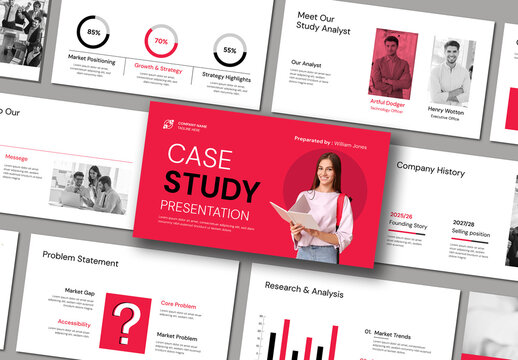 Modern Case Study Presentation Layout