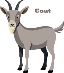 Fototapeta premium vector illustration of a goat
