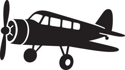 skywriting plane silhouette vector. Airplane silhouette icon vector illustration, plane line art vector illustration