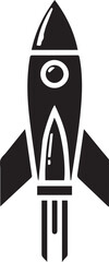 Beautiful Black Rocket Vector Silhouette Art This Is An Editable And Printable Vector Eps File
