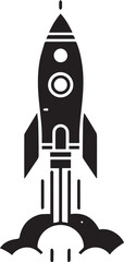 A Rocket Vector Art Illustration EPS File
