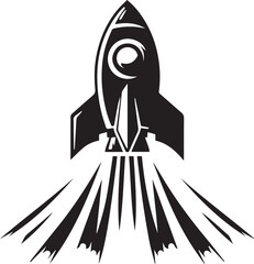 A Rocket Vector Art Illustration EPS File
