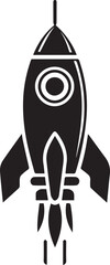 A Rocket Vector Art Illustration EPS File
