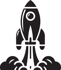 A Rocket Vector Art Illustration EPS File
