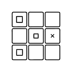 scrabble tiles icon, scrabble tiles line art - simple line art of scrabble tiles, perfect for scrabble tiles logos and icons