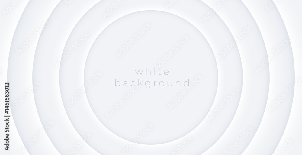 Canvas Prints modern white gradient abstract banner in neumorphism style