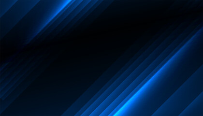 abstract shiny blue diagonal lines background with neon effect