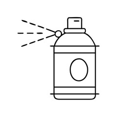 spray paint can icon, spray paint can line art - simple line art of spray paint can, perfect for spray paint can logos and icons