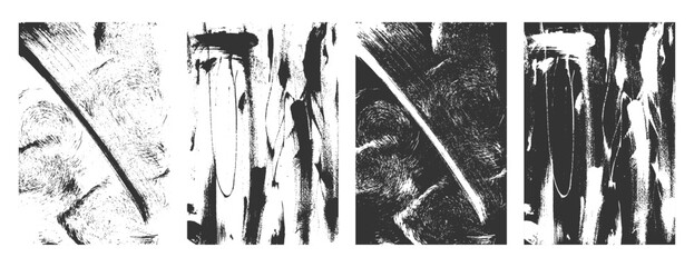 abstract grungy texture frame banner with brush stroke effect