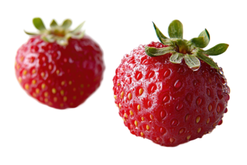 Two fresh, ripe strawberries (1)