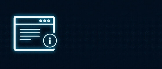 Web Info Browser Help & Support Icon