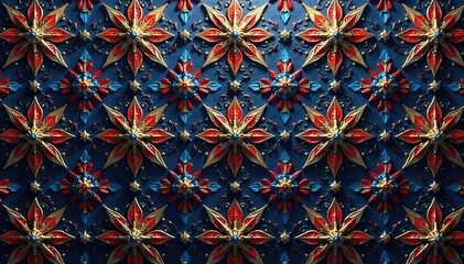 Elegant geometric wallpaper, repeating ornate design, graphic, decorative