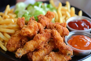 Photo of Delicious chicken menu , Generative AI