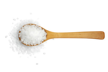 white salt isolated on white background PNG