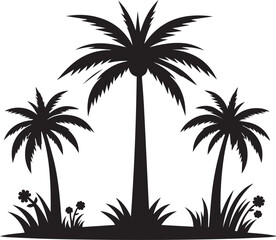Obraz premium A Palm Tree Vector Art Illustration EPS File 