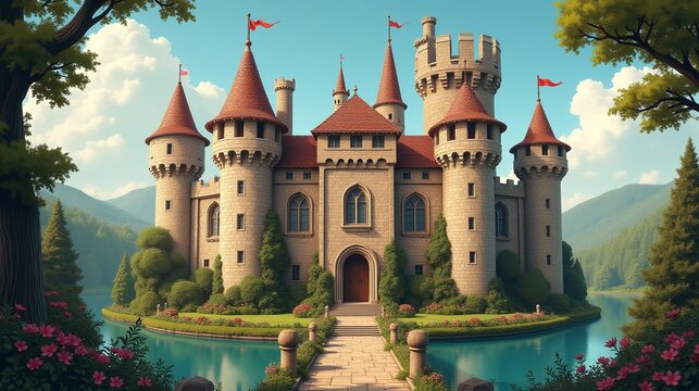 Medieval Magnificence: The Vintage Castle's Splendor