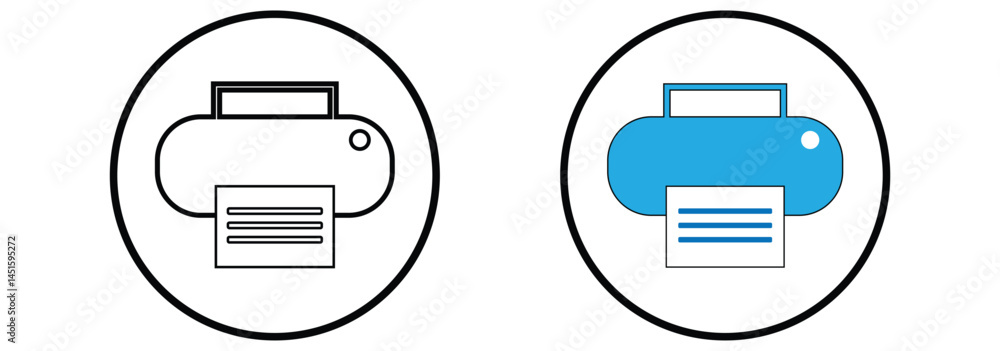 Poster print icon vector. printer icon vector. printing icon vector.