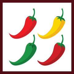 Chili pepper vector bundle
