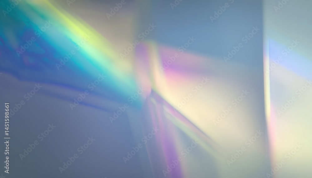 Aufkleber iridescent abstract light refraction background for modern web design, print media, branding visuals