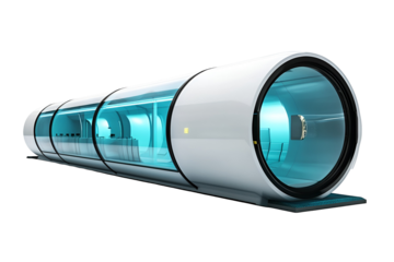 Futuristic Transportation Pod Hyperloop Passenger Capsule Design