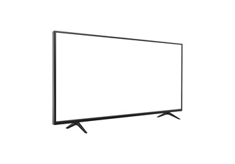 Smart TV Side Angle with Blank Screen - PNG Clipart