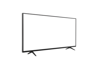 Smart TV Side Angle with Blank Screen - PNG Clipart
