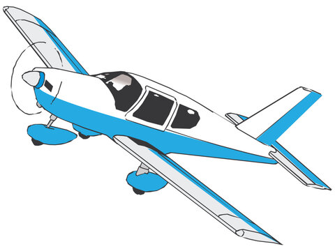 Airplane passenger travel silhouette icon. Aeroplane vector icon aircraft isolated symbol shape. Vector illustration of a small single-engine airplane on a transparent background