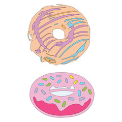 Donut Vector illustration Design Donut vector icon