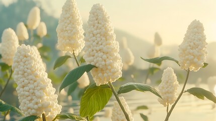 Obraz premium White flower cluster outdoor daylight
