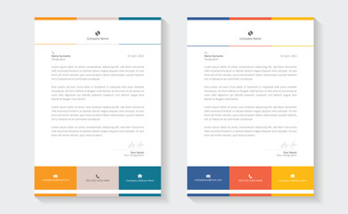 A modern, creative, and professional letterhead bundle perfect for your corporate projects. Letterheads designed in a clean and minimalist style, ideal for official documents, business communications.