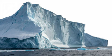 majestic iceberg with intricate textures isolated on white background png
