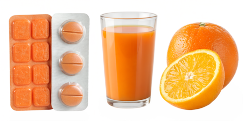 orange multivitamin carrot juice set bundle isolated on white background png