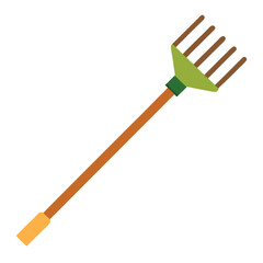 garden rake vector