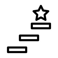 Corporate Business. Career Ladder vector icon illustration