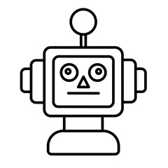 Robot vector icon design 