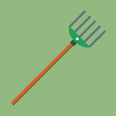 garden rake vector
