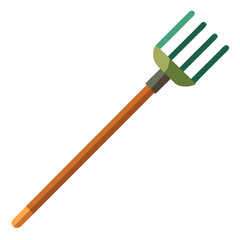 garden rake vector
