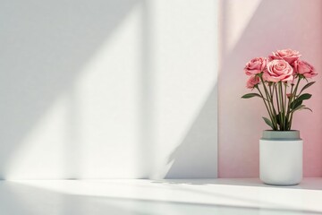 Pure white surface ideal for cosmetic item placement, presentation, image