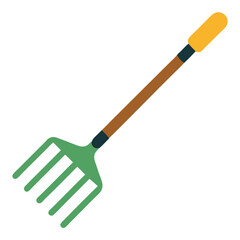 garden rake vector