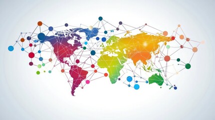 Obraz premium Global Network Connections (2)