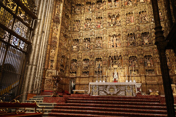 Cathedral of Seville- the high altar with retable-Capilla Mayor