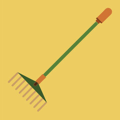 garden rake vector