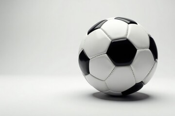 Studio shot of new pristine football on white, sport, sharp