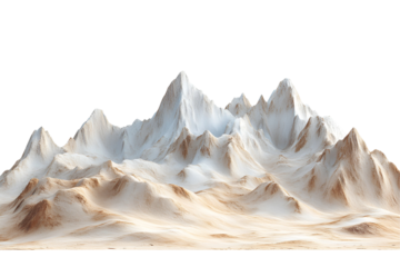 Majestic snowcapped mountains beige landscape digital art