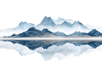 Majestic Mountains Reflected in Still Water A Serene Landscape