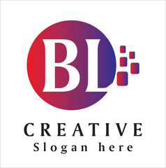 bl Creative Logo Concept New Locking