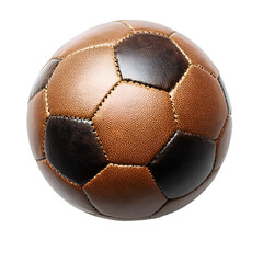 Vintage Leather Soccer Ball Classic Sport Equipment