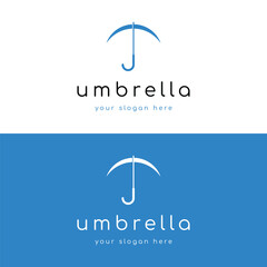 Umbrella logo template design with unique and creative concept.